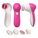 Kit 5 Em 1 Escova Massageador Eletrico Corpo E Rosto -