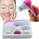 Kit 5 Em 1 Escova Massageador Eletrico Corpo E Rosto -