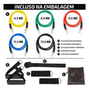 11 Pcs/Conjunto Faixa De Resistencia Elastica Para Ginastica