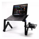 Mesa Notebook Cama Dobrável Cooler Mouse Pad Suporte Sofá -