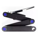 Mesa Notebook Cama Dobrável Cooler Mouse Pad Suporte Sofá -