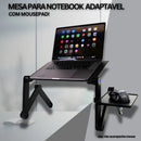 Mesa Notebook Cama Dobrável Cooler Mouse Pad Suporte Sofá -