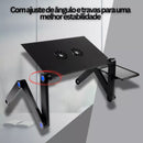 Mesa Notebook Cama Dobrável Cooler Mouse Pad Suporte Sofá -