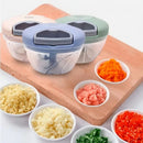 Processador Alho Verduras Frutas 3 Lâminas 500Ml Fatiador -
