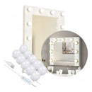 Kit Luz De Espelho Maquiagem Camarim 10 Lâmpadas Penteadeir