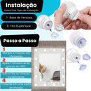 Kit Luz De Espelho Maquiagem Camarim 10 Lâmpadas Penteadeir