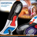 Palmilha Ortopédica Anatômica Gel Alivio Fascite Plantar -