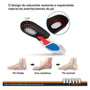Palmilha Ortopédica Anatômica Gel Alivio Fascite Plantar -