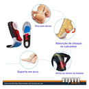 Palmilha Ortopédica Anatômica Gel Alivio Fascite Plantar -