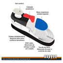 Palmilha Ortopédica Anatômica Gel Alivio Fascite Plantar -