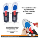 Palmilha Ortopédica Anatômica Gel Alivio Fascite Plantar -