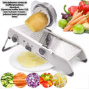 Mandolin Profissional Cortador Fatiador Legumes Frutas Inox