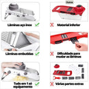 Mandolin Profissional Cortador Fatiador Legumes Frutas Inox