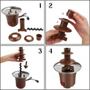 Mini Fonte De Chocolate 3 Andares Cascata Fondue 110V -