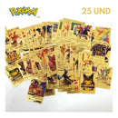 Kit 25 Cartas Folha De Ouro Edicao Limitada Douradas -