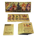 Kit 10 Cartas Douradas Folha De Ouro Edição Limit -