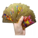 Kit 10 Cartas Douradas Folha De Ouro Edição Limit -