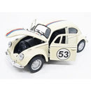 Carrinho Fusca Ferro Fricção Metal Miniatura Herbie 53 Cor -