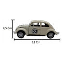 Carrinho Fusca Ferro Fricção Metal Miniatura Herbie 53 Cor -