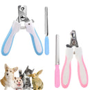 Kit Alicate Pet Tesoura Corte De Unhas Cães E Gatos + Lixa -