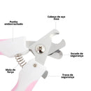 Kit Alicate Pet Tesoura Corte De Unhas Cães E Gatos + Lixa -