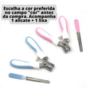 Kit Alicate Pet Tesoura Corte De Unhas Cães E Gatos + Lixa -