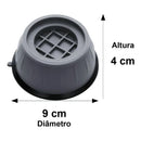 Kit 4 Peças Pé Máquina Lava E Seca Nivelador -