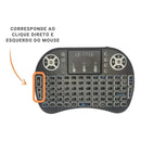 Mini Teclado Controle Sem Fio Para Smart Tv Pc -