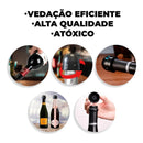 Tampa De Silicone A Vacuo Para Garrafa De Vinho Tinto Selada