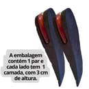 Palmilha Elevator Anti Impacto Elevada Aumente 3Cm De Altura