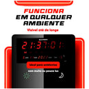 Relógio De Parede Led Digital Grande Termometro Recepção -