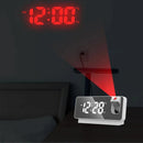 Relógio Despertador Digital Led Projetor De Hora Na Parede -