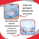 Mosquiteiro Berço Cercadinho Portátil Mosqueteiro Rosa -