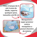 Mosquiteiro Berço Cercadinho Portátil Mosqueteiro Rosa -