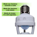 Sensor De Presença - Fotocélula Soquete Lâmpada Bocal E