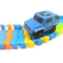 Brinquedo Carrinho E Pista Maluca Blocos Coloridos Pilha Luz