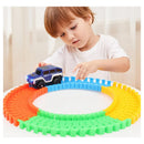 Brinquedo Carrinho E Pista Maluca Blocos Coloridos Pilha Luz