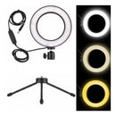 Iluminador De Led - Tripe Ring Light Usb 16Cm 3500K 5500K