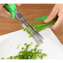 Tesoura De Cozinha P/ Cortar Picar Legumes Verdura 5 Lâmina