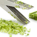 Tesoura De Cozinha P/ Cortar Picar Legumes Verdura 5 Lâmina