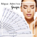 Regua Adesiva Para Design De Sobrancelhas Kit 10 Uni -