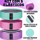 Kit 3 Faixa Elastica Hip Mini Band Treino Exercicio Academia