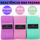 Kit 3 Faixa Elastica Hip Mini Band Treino Exercicio Academia