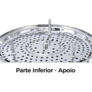 Cesto De Cozimento À Vapor E Escorredor De Legumes Em Inox -
