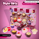 8 Cupcake Gloss Estilo Girls Infantil Kids Hidratante Labial