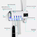 Suporte Porta Escova Dentes Dipenser Pasta Esterelizador Uv