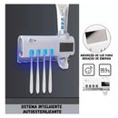 Suporte Porta Escova Dentes Dipenser Pasta Esterelizador Uv