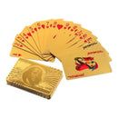 Baralho Folheado Ouro 24K Carat Gold Backside Dolar -