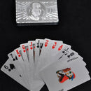 Baralho prata Poker 52 Cartas Espanholas À Prova D'água -