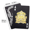 Baralho Caveira Skull Preto Dourado Gold Truco 54 Cartas -
